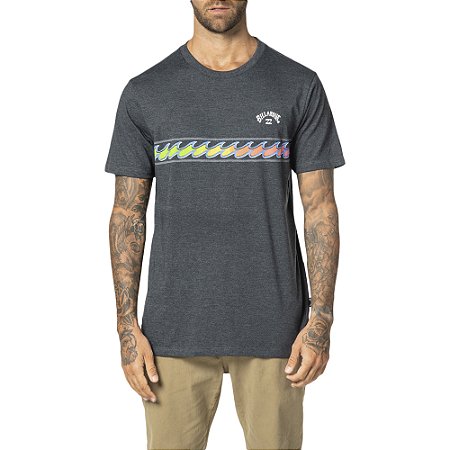 Camiseta Billabong Spinner II WT23 Masculina Cinza Escuro