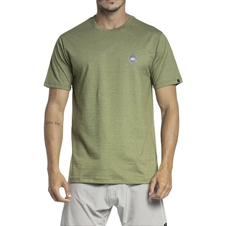 Camiseta Quiksilver Transfer Round Color WT23 Verde Militar