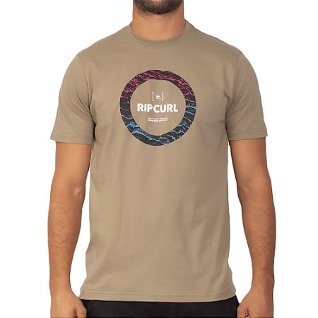 Camiseta Rip Curl Circle 10M Filter WT23 Masculina Army