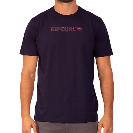 Camiseta Rip Curl Icon 10M WT23 Masculina Dark Navy