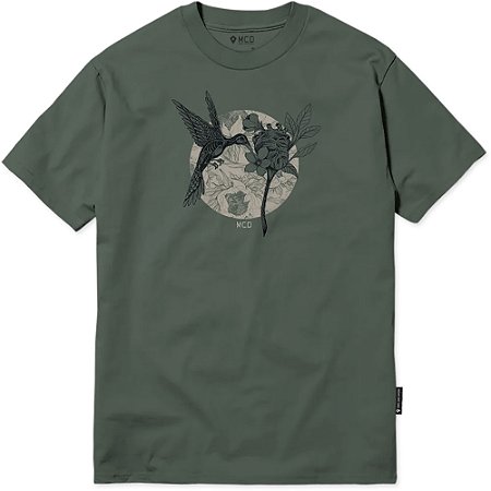 Camiseta MCD Beija Flor Coração WT23 Masculina Verde Camo