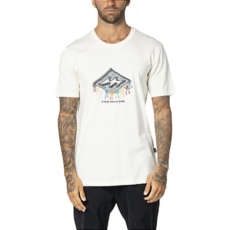 Camiseta Billabong Theme Diamond WT23 Masculina Off White