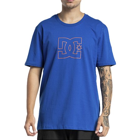 Camiseta DC Shoes DC Star Outline WT23 Masculina Azul Escuro