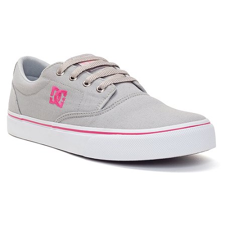 Tênis DC Shoes New Flash 2 TX Feminino Grey/White/Pink