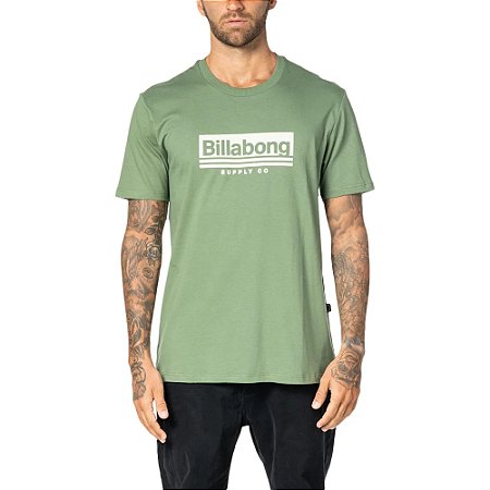 Camiseta Billabong Walled Plus Size WT23 Masculina Verde