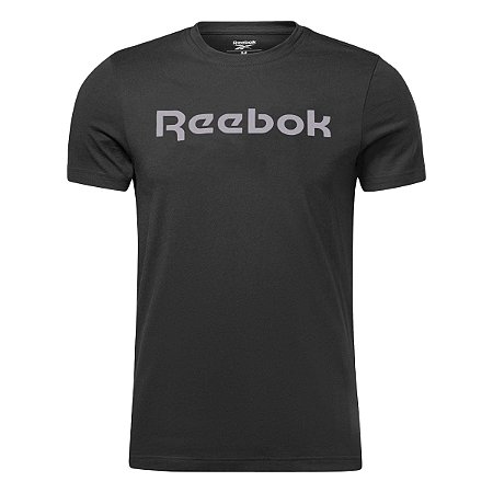 Camiseta Reebok Big Logo Linear Masculina Preto