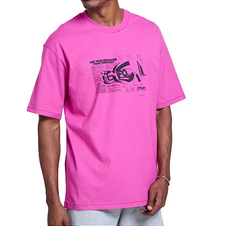 Camiseta Oakley Heritage Graphic W23 Masculina Rasberry Rose
