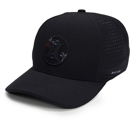 Boné Hurley Aba Curva Aloha WT23 Preto