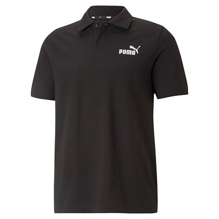 Camisa Puma Ess Pique Polo Masculina Black