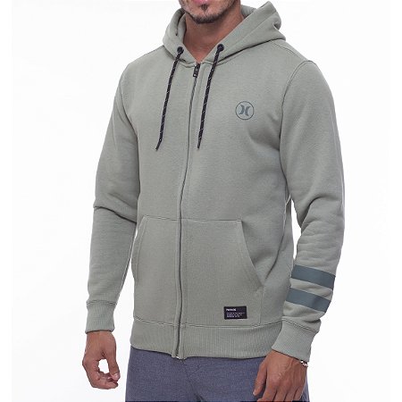 Moletom Hurley Aberto Circle Icon BP WT23 Masculino Cinza