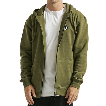 Moletom Volcom Aberto Iconic WT23 Masculino Verde Militar