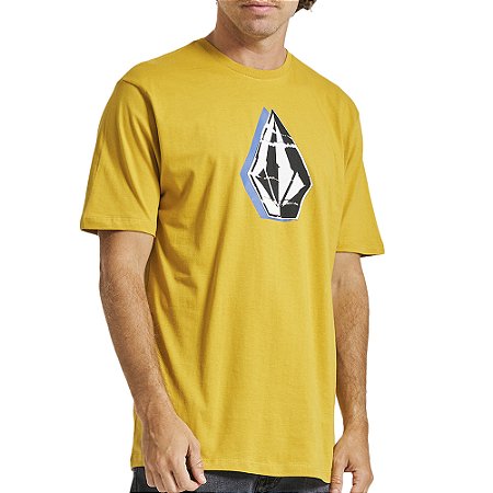 Camiseta Volcom Slightly Removed WT23 Masculina Amarelo
