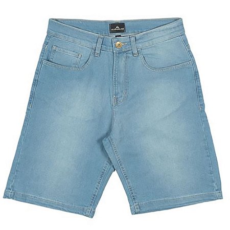 Bermuda Quiksilver Jeans Everyday Delave Masculina Azul