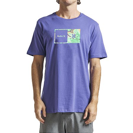 Camiseta Hurley Aloha Box SM24 Masculina Marinho
