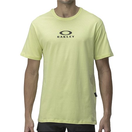 Camiseta Oakley Bark New SM24 Masculina Pale Lime Yellow