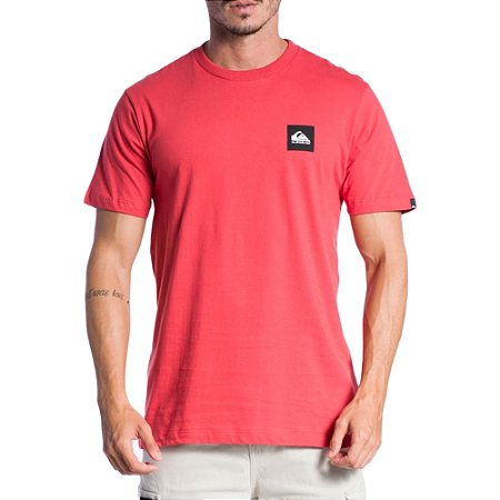 Camiseta Quiksilver Omni Square SM24 Masculina Vermelho