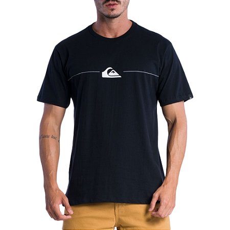Camiseta Quiksilver New Lines SM24 Masculina Preto