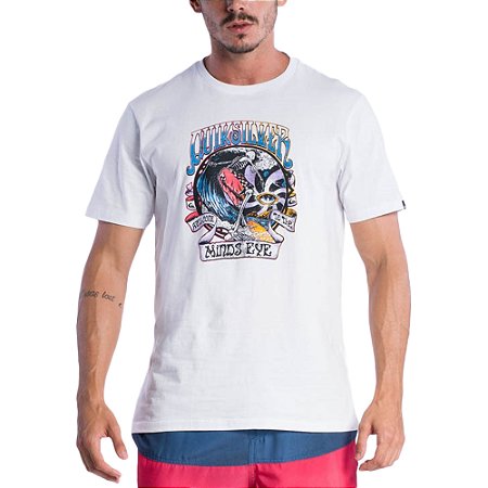 Camiseta Quiksilver The Land Down Under S24 Masculina Branco