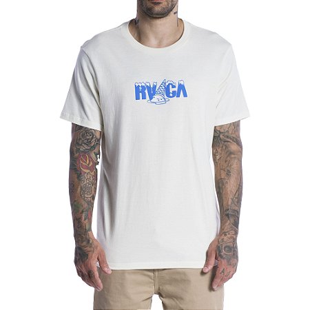 Camiseta RVCA Melted SM24 Masculina Off White