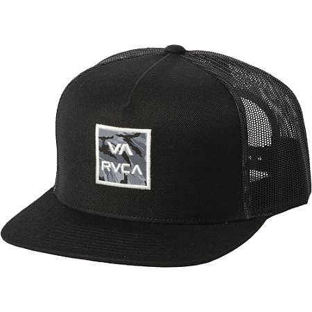 Boné RVCA Aba Reta VA ATW Print Trucker SM24 Preto