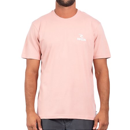 Camiseta Rip Curl New Brand Icon SM24 Masculina Beige