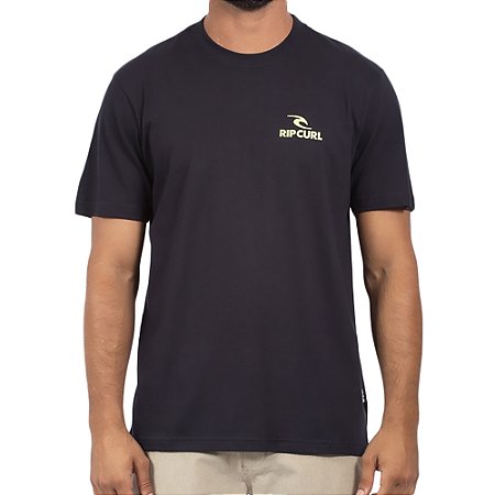 Camiseta Rip Curl New Brand Icon SM24 Masculina Preto