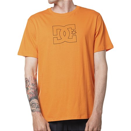 Camiseta DC Shoes DC Star Outline SM24 Masculina Laranja