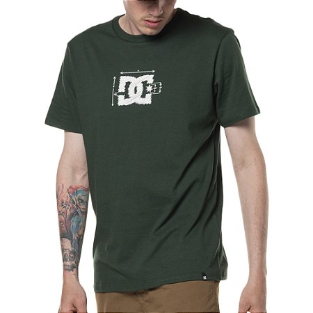 Camiseta DC Shoes Blueprint SM24 Masculina Verde Escuro