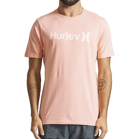 Camiseta Hurley O&O Solid SM24 Masculina Rosa