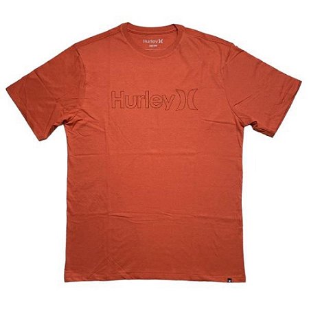 Camiseta Hurley O&O Solid Oversize SM24 Masculina Vermelho