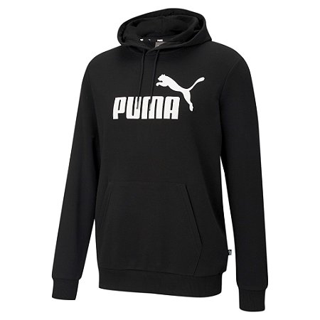 Moletom Puma Canguru Ess Big Logo Masculino Black