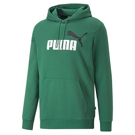 Moletom Puma Canguru Ess+ 2 Col Big Logo Vine