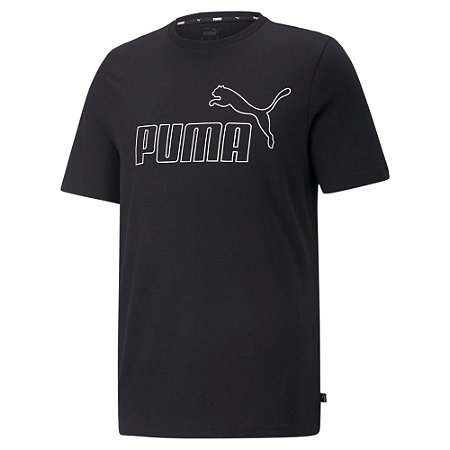 Camiseta Puma Ess Elevated Masculina Preto