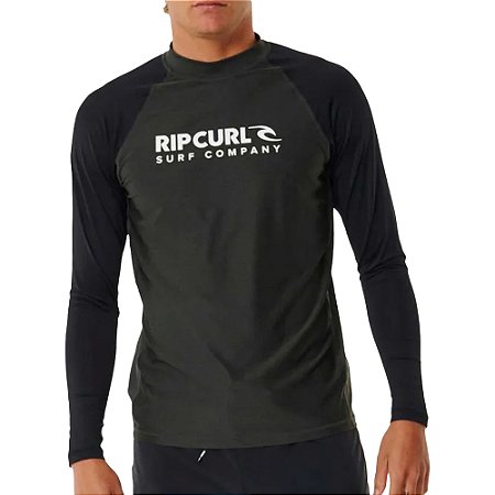 Camiseta Rip Curl Surf ShockUPF L/S SM24 Black Marle