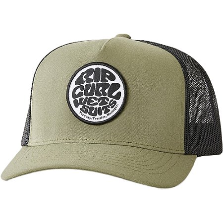 Boné Rip Curl Aba Curva Wetsuit Icon Trucker SM24 Olive