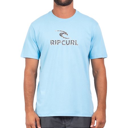 Camiseta Rip Curl Icon Palm SM24 Masculina Sky Blue