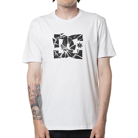 Camiseta DC Shoes Crushed Glass SM24 Masculina Branco