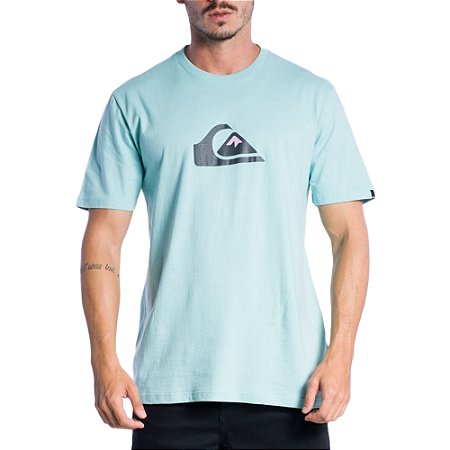 Camiseta Quiksilver Comp Logo Colors SM24 Azul Claro