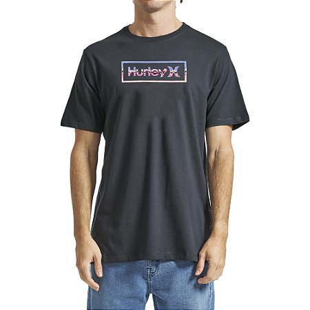 Camiseta Hurley Chrome SM24 Masculina Preto
