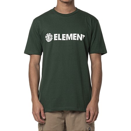 Camiseta Element Blazin Color SM24 Masculina Verde Escuro
