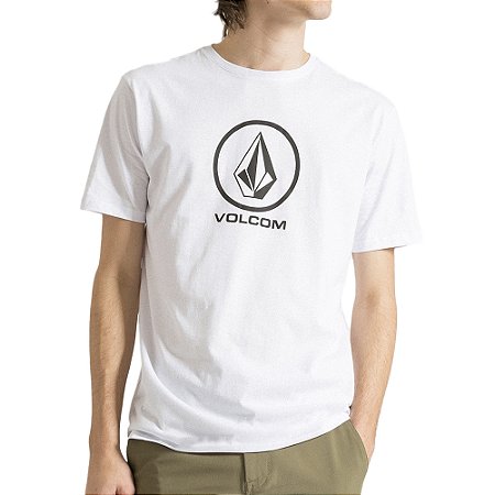 Camiseta Volcom Crisp Stone SM24 Masculina Branco