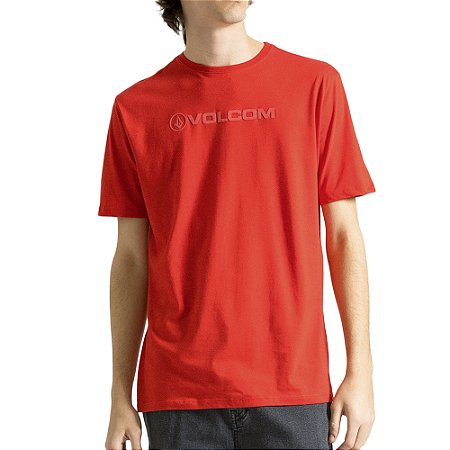 Camiseta Volcom New Style SM24 Masculina Vermelho