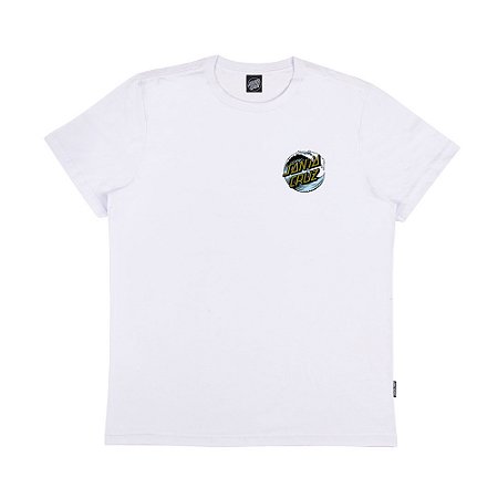 Camiseta Santa Cruz Wave Dot SS Masculina Branco