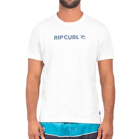 Camiseta Rip Curl New Icon SM24 Masculina Bone