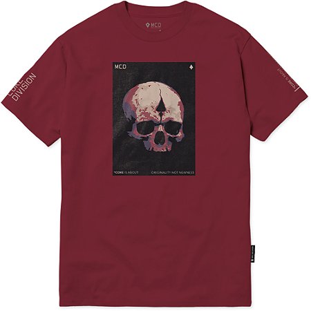 Camiseta MCD Calavera Originality SM24 Vinho Habanero