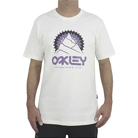Camiseta Oakley Established Graphic SM24 Masculina Bone