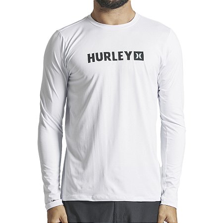 Camiseta Hurley Surf Manga Longa Change SM24 Branco