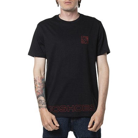 Camiseta DC Shoes All Outline SM24 Masculina Preto