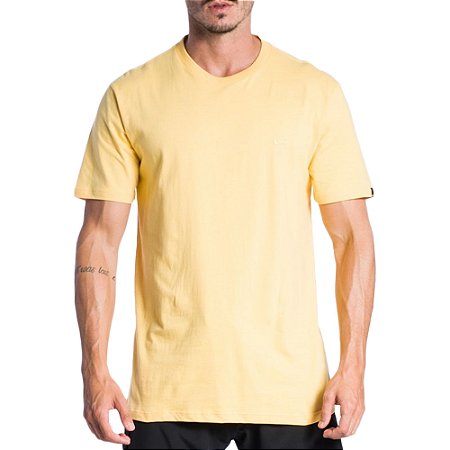 Camiseta Quiksilver Embroidery SM24 Masculina Amarelo Claro