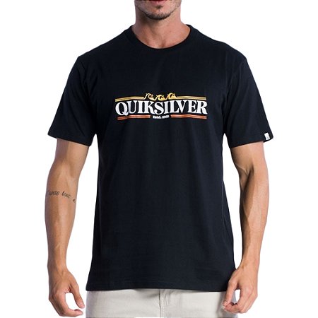 Camiseta Quiksilver Gradient Line Plus Size SM24 Preto
